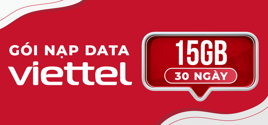 Gói nạp Data Viettel 15GB ( 30 ngày )